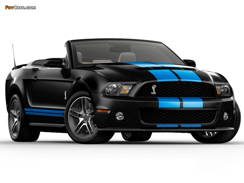 Shelby GT500 Convertible SVT 2009–10 wallpapers (800 x 600)