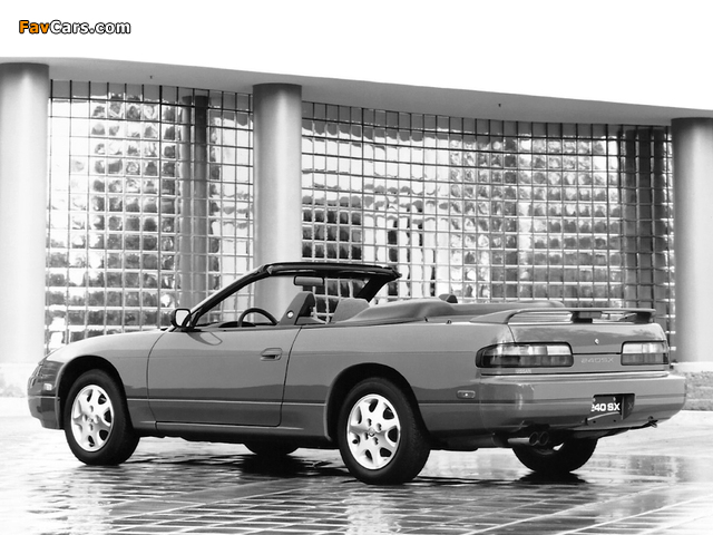 Nissan 240SX Convertible by ASC (S13) 1992–93 wallpapers (640 x 480)