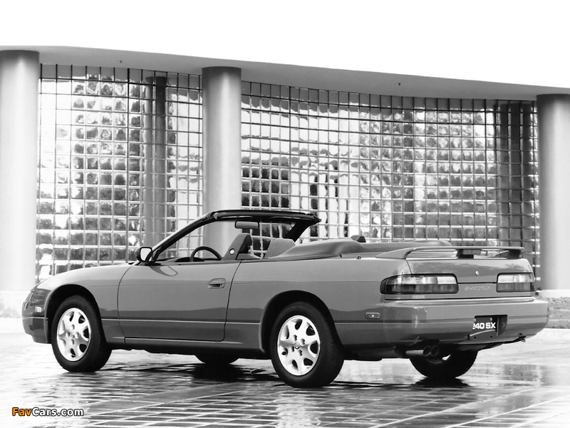Nissan 240SX Convertible by ASC (S13) 1992–93 wallpapers (800 x 600)