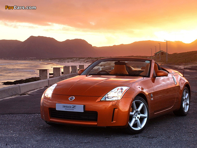 Nissan 350Z Roadster ZA-spec (Z33) 2005–06 pictures (640 x 480)