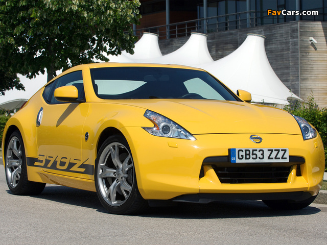 Nissan 370Z Yellow 2009 pictures (640 x 480)