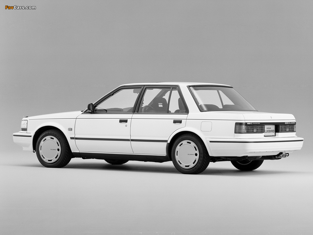 Nissan Bluebird SSS Sedan (U11) 1985–87 photos (1024 x 768)