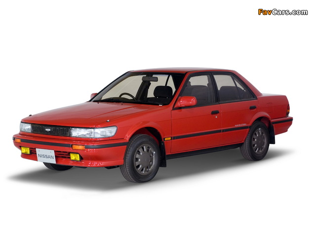 Nissan Bluebird SSS Twin Cam Sedan (U12) 1987–91 wallpapers (640 x 480)