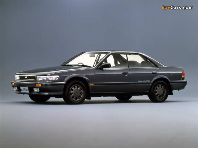 Nissan Bluebird SSS Twin Cam Turbo Hardtop (U12) 1987–91 wallpapers (640 x 480)