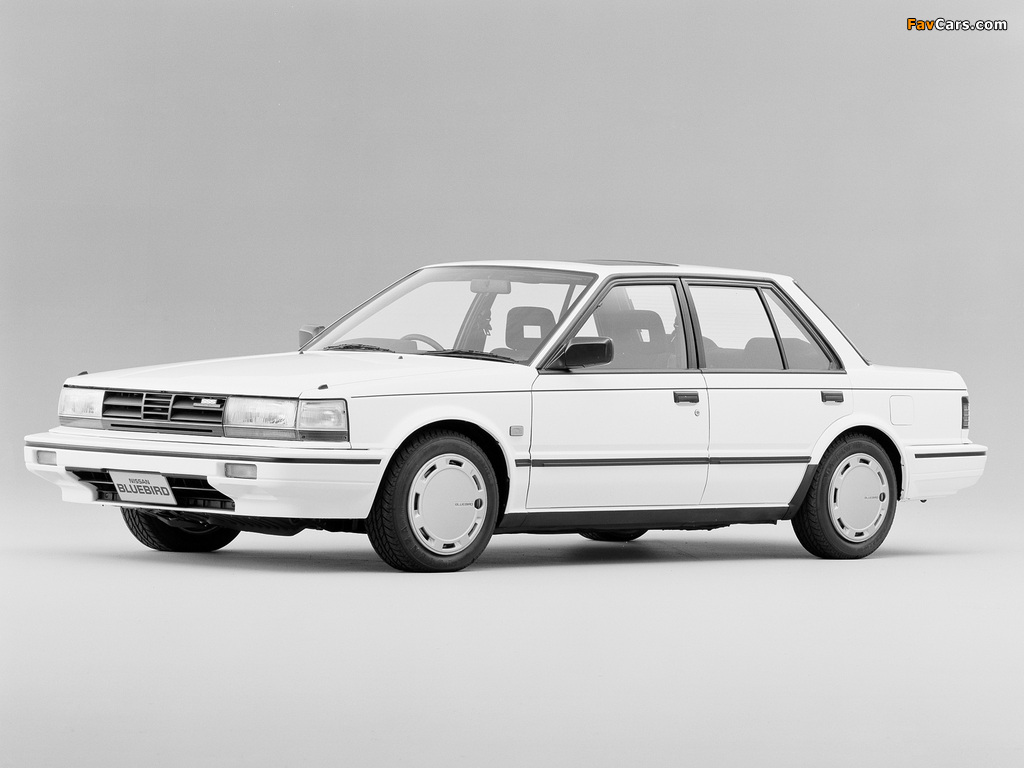 Nissan Bluebird SSS Sedan (U11) 1985–87 wallpapers (1024 x 768)