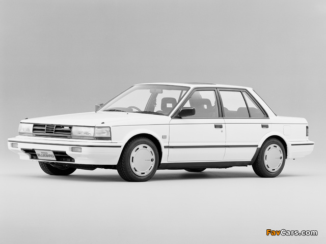 Nissan Bluebird SSS Sedan (U11) 1985–87 wallpapers (640 x 480)