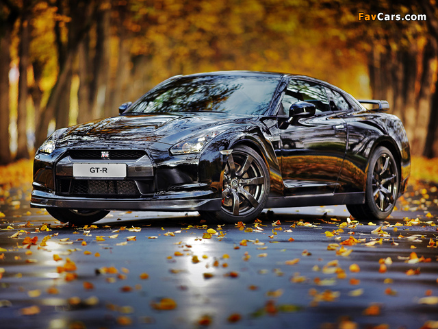Nissan GT-R Black Edition 2008–10 wallpapers (640 x 480)