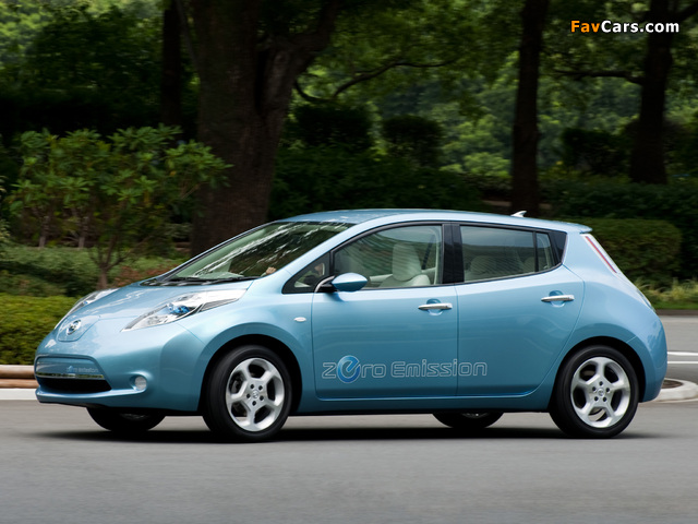 Pictures of Nissan Leaf JP-spec (ZEO) 2010 (640 x 480)