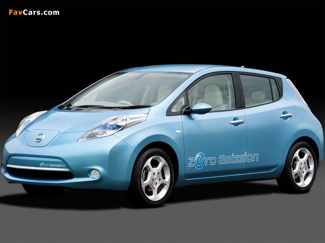 Pictures of Nissan Leaf JP-spec (ZEO) 2010 (640 x 480)
