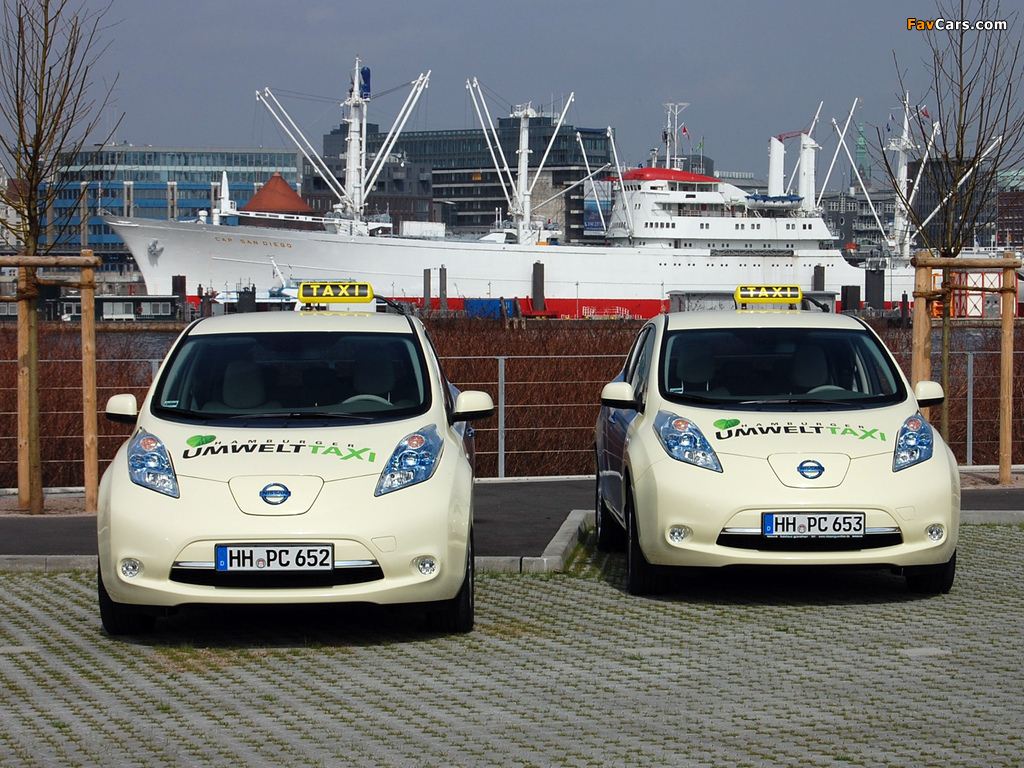 Nissan Leaf Taxi 2013 wallpapers (1024 x 768)
