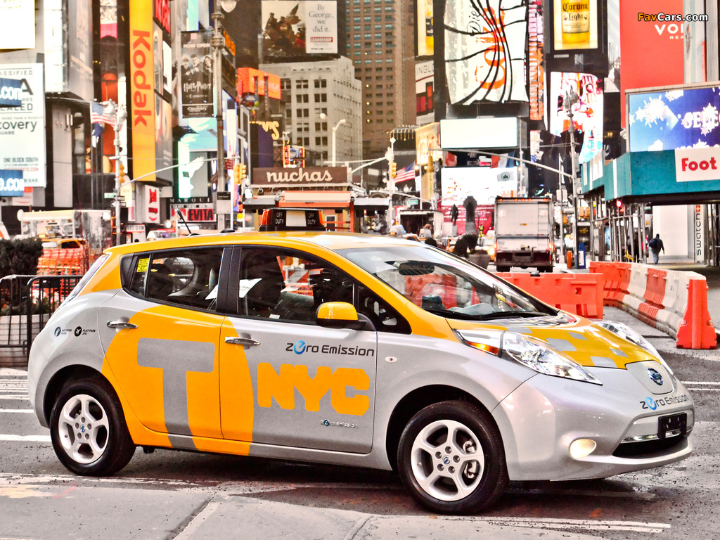 Nissan Leaf Taxi US-spec 2013 wallpapers (1024 x 768)