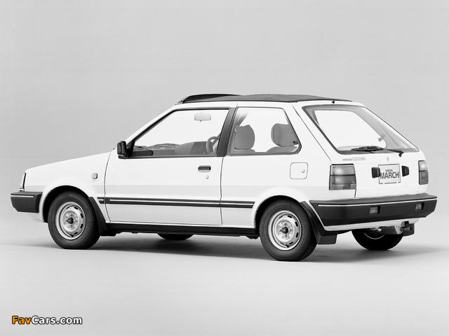 Nissan March Canvas Top 3-door (K10) 1982–91 photos (640 x 480)