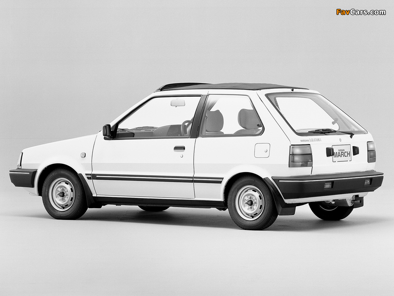 Nissan March Canvas Top 3-door (K10) 1982–91 photos (800 x 600)