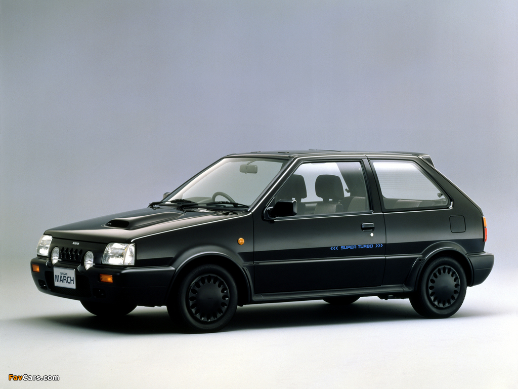 Nissan March Super Turbo (EK10GFR) 1989–91 wallpapers (1024 x 768)