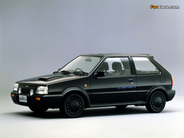 Nissan March Super Turbo (EK10GFR) 1989–91 wallpapers (640 x 480)