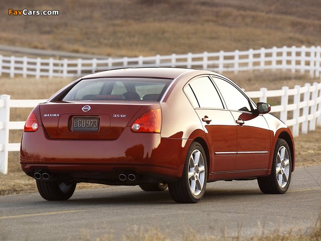 Pictures of Nissan Maxima (A35) 2004–06 (640 x 480)