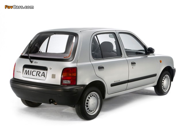 Nissan Micra 5-door (K11) 1992–97 photos (640 x 480)