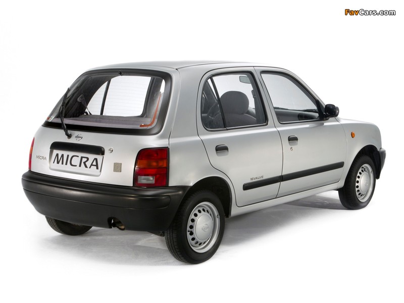 Nissan Micra 5-door (K11) 1992–97 photos (800 x 600)