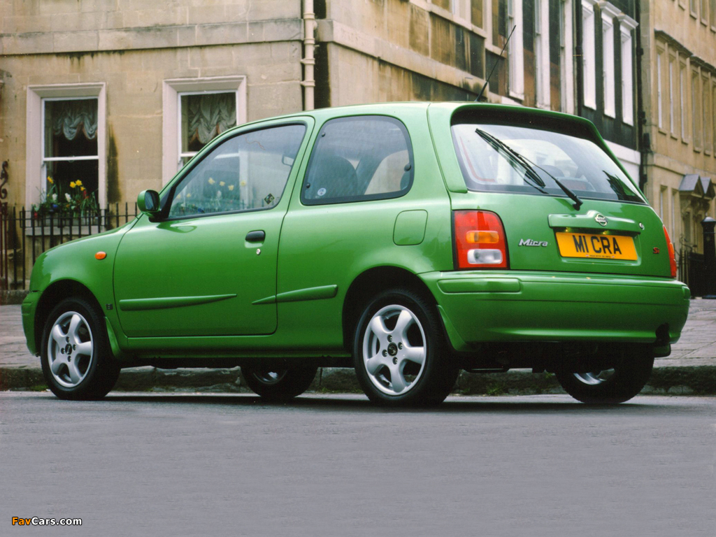 Nissan Micra 3-door UK-spec (K11B) 1997–99 wallpapers (1024 x 768)