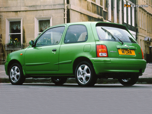 Nissan Micra 3-door UK-spec (K11B) 1997–99 wallpapers (640 x 480)