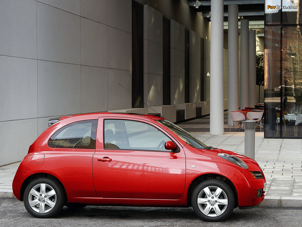 Nissan Micra 3-door UK-spec (K12) 2003–05 photos (1024 x 768)