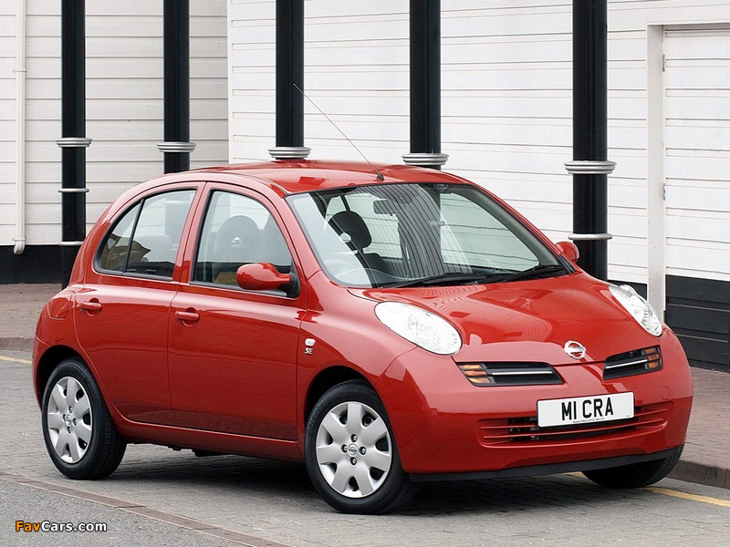 Nissan Micra 5-door UK-spec (K12) 2003–05 photos (800 x 600)