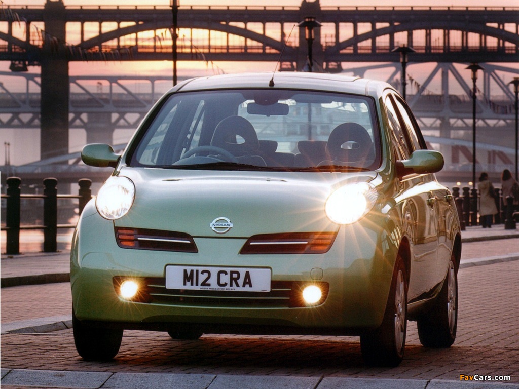 Nissan Micra 5-door UK-spec (K12) 2003–05 wallpapers (1024 x 768)