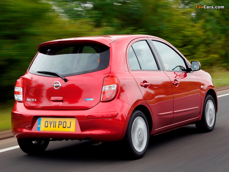 Nissan Micra 5-door UK-spec (K13) 2010 wallpapers (800 x 600)