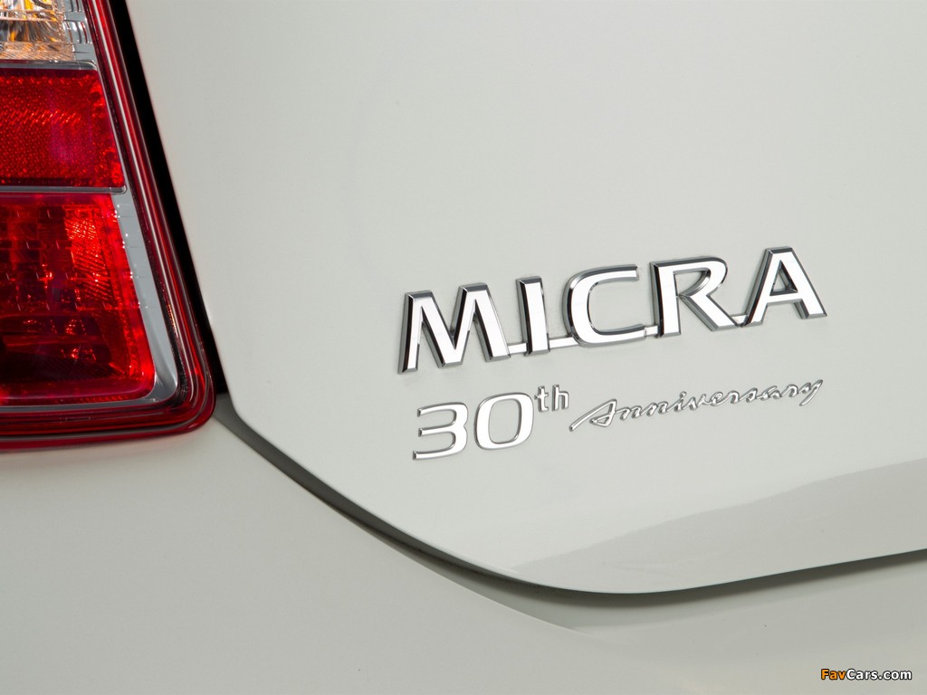 Nissan Micra 30th Anniversary (K13) 2013 photos (1024 x 768)