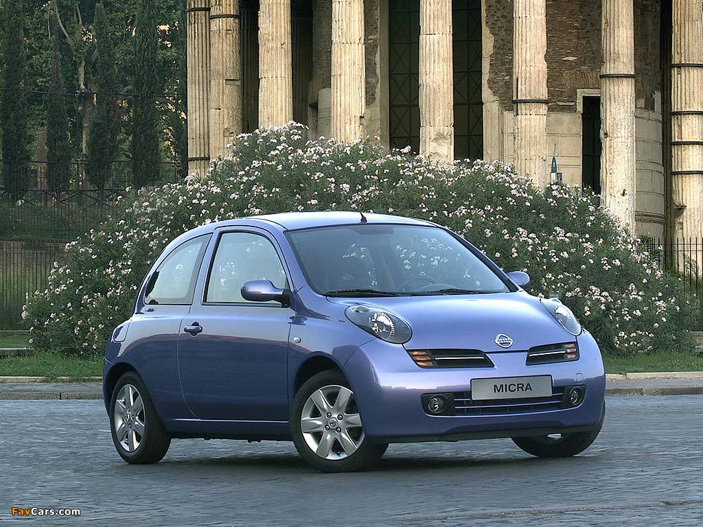 Photos of Nissan Micra 3-door (K12) 2003–05 (1024 x 768)