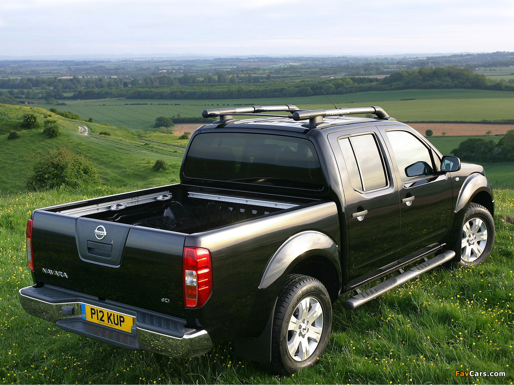 Nissan Navara Double Cab UK-spec (D40) 2005–10 wallpapers (1024 x 768)