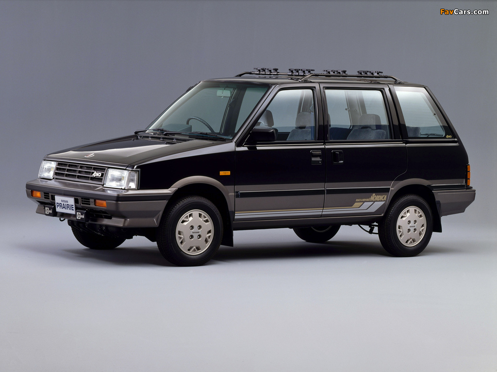 Nissan Prairie 4WD Nordica (M10) 1987 wallpapers (1024 x 768)