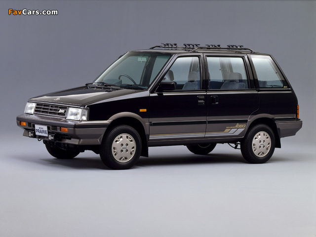 Nissan Prairie 4WD Nordica (M10) 1987 wallpapers (640 x 480)
