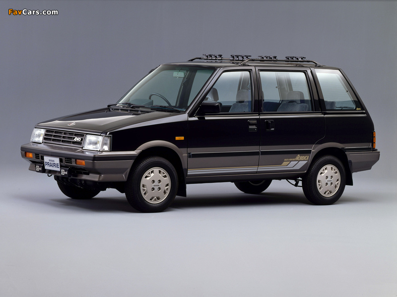 Nissan Prairie 4WD Nordica (M10) 1987 wallpapers (800 x 600)