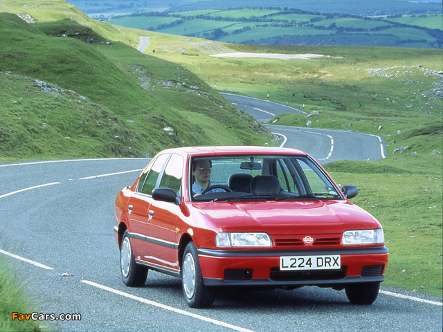 Images of Nissan Primera Sedan UK-spec (P10) 1990–95 (640 x 480)