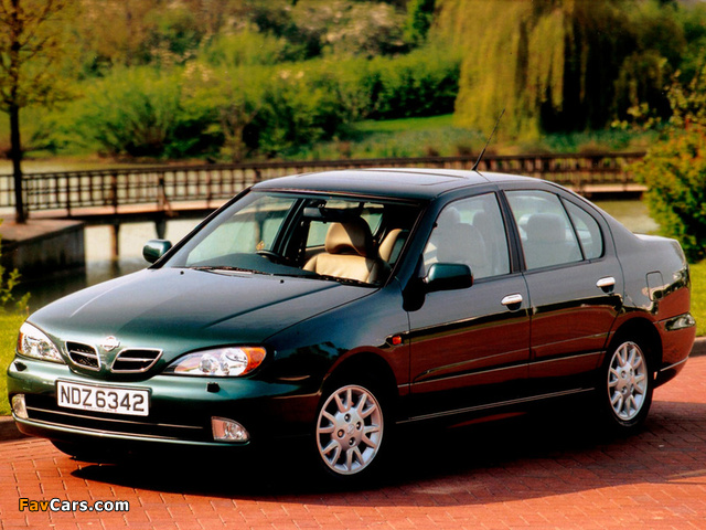 Images of Nissan Primera Sedan UK-spec (P11f) 1999–2002 (640 x 480)