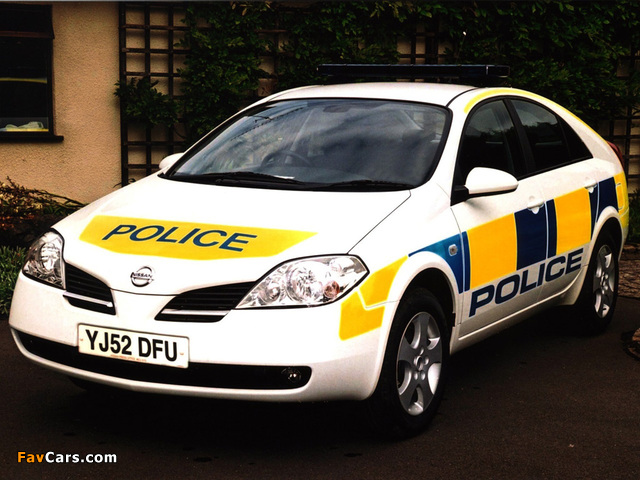 Nissan Primera Police (P12) 2002–08 wallpapers (640 x 480)