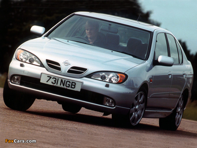 Photos of Nissan Primera Sedan UK-spec (P11f) 1999–2002 (640 x 480)