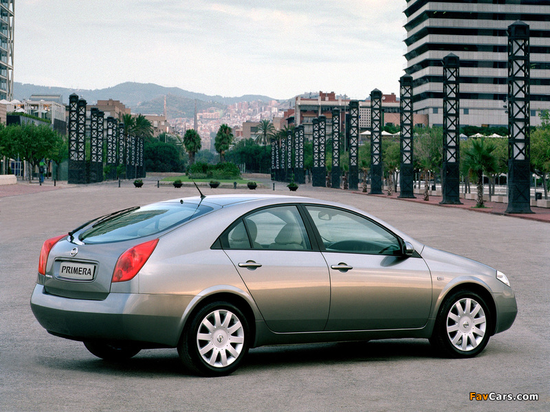 Pictures of Nissan Primera Hatchback (P12) 2002–08 (800 x 600)