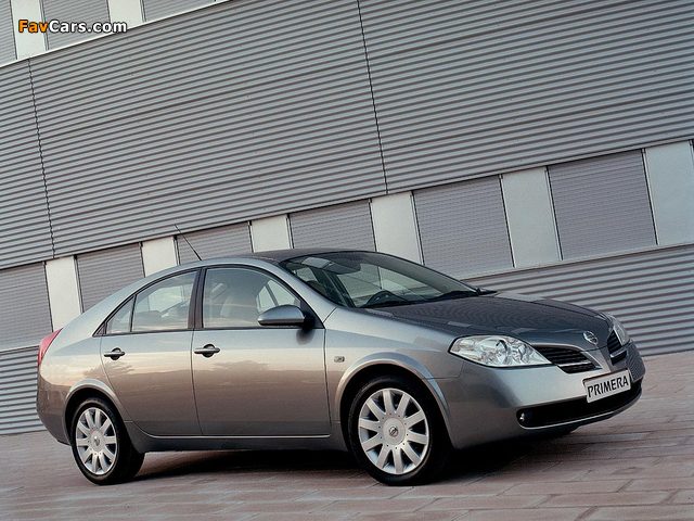 Pictures of Nissan Primera Hatchback (P12) 2002–08 (640 x 480)