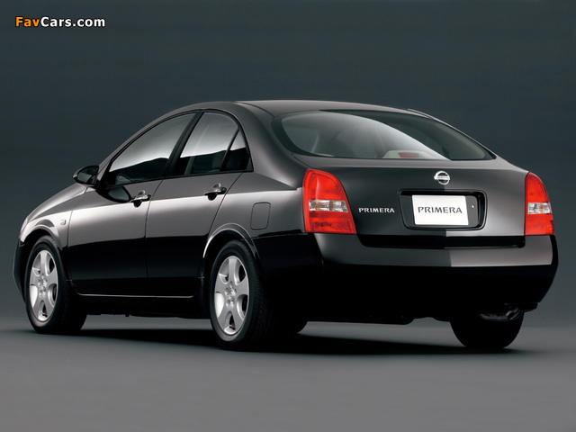 Nissan Primera Sedan J-spec (P12) 2001–03 wallpapers (640 x 480)