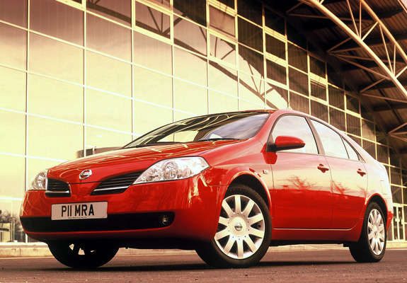 Nissan Primera Hatchback UK-spec (P12) 2002–08 wallpapers