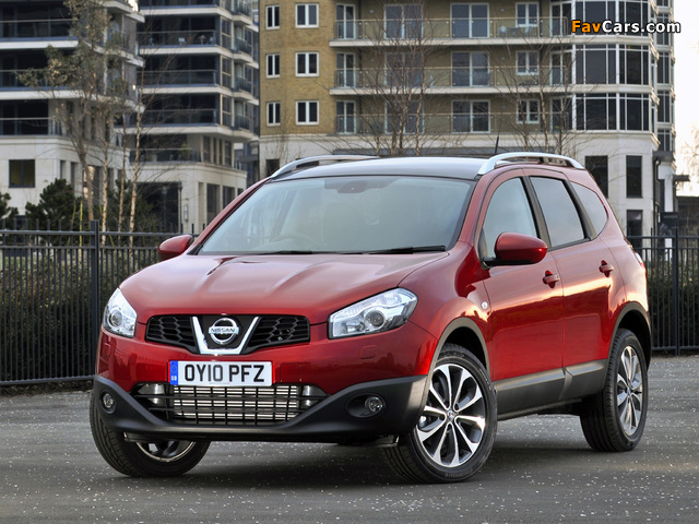 Nissan Qashqai+2 UK-spec 2009 wallpapers (640 x 480)