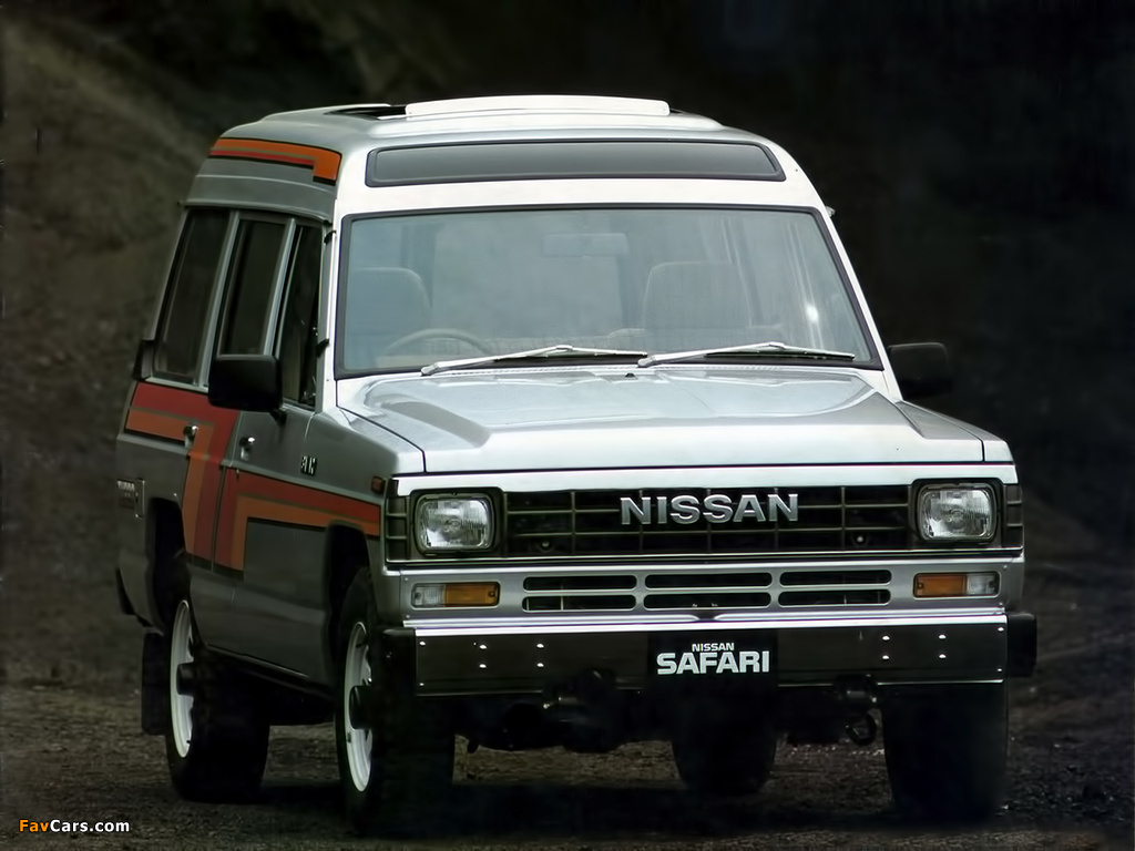 Nissan Safari Station Wagon High Roof (161) 1985–87 wallpapers (1024 x 768)