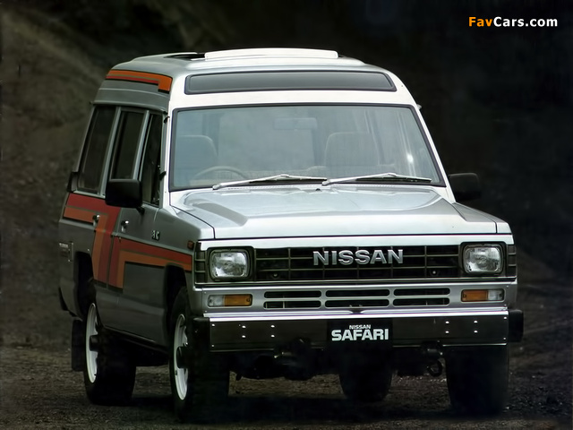 Nissan Safari Station Wagon High Roof (161) 1985–87 wallpapers (640 x 480)
