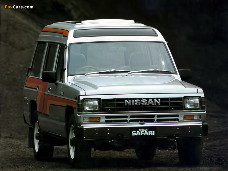 Nissan Safari Station Wagon High Roof (161) 1985–87 wallpapers (800 x 600)