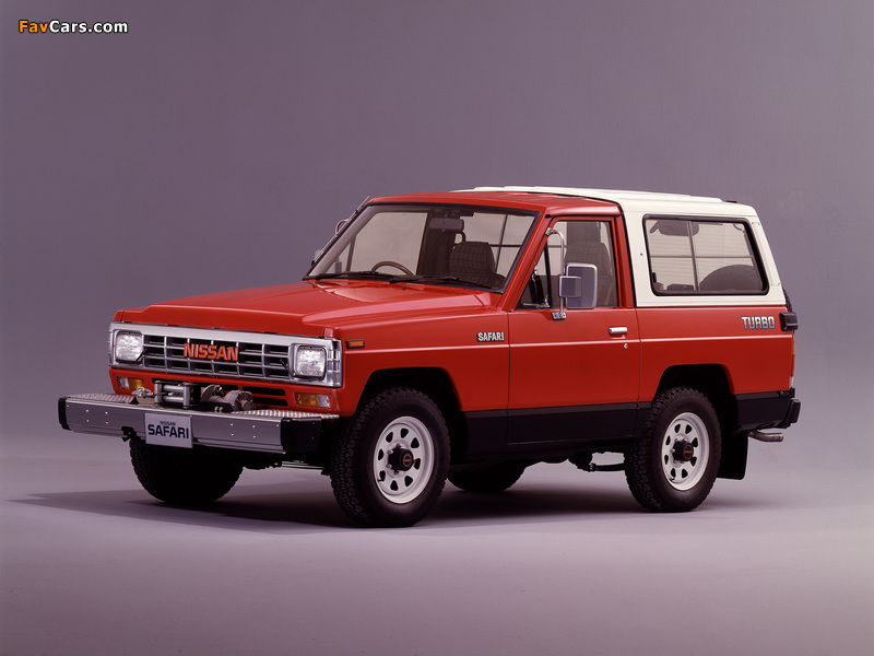 Nissan Safari Hard Top (161) 1985–87 wallpapers (800 x 600)