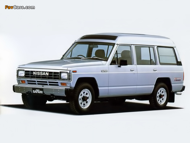 Pictures of Nissan Safari Station Wagon High Roof (161) 1985–87 (640 x 480)