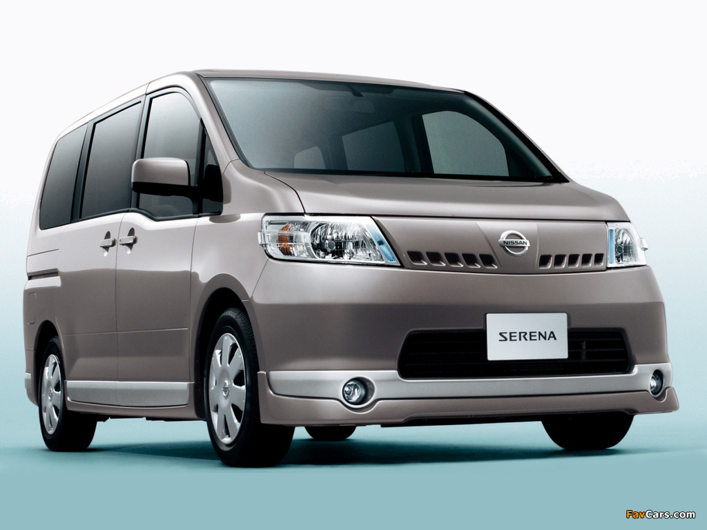 Images of Nissan Serena 20RS Aero Package II (C25) 2005–08 (1024 x 768)