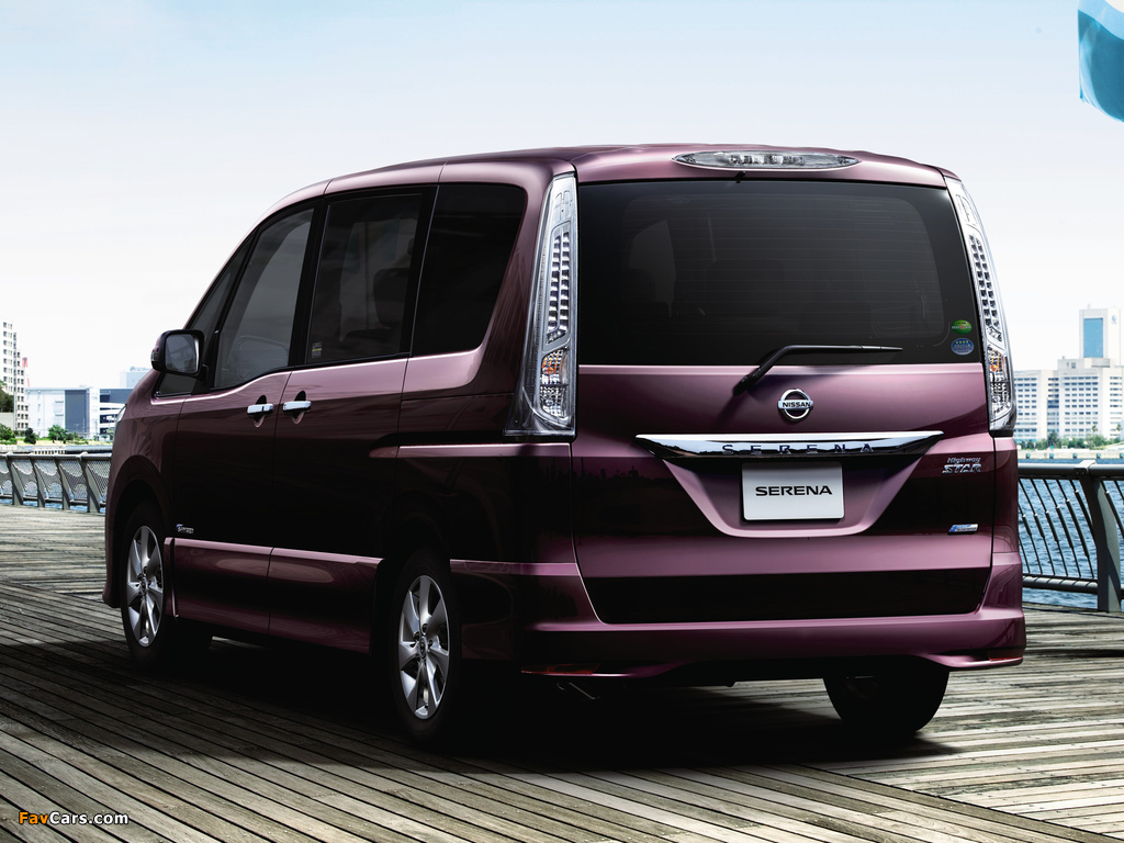 Nissan Serena Highway Star S-Hybrid (C26) 2012 images (1024 x 768)